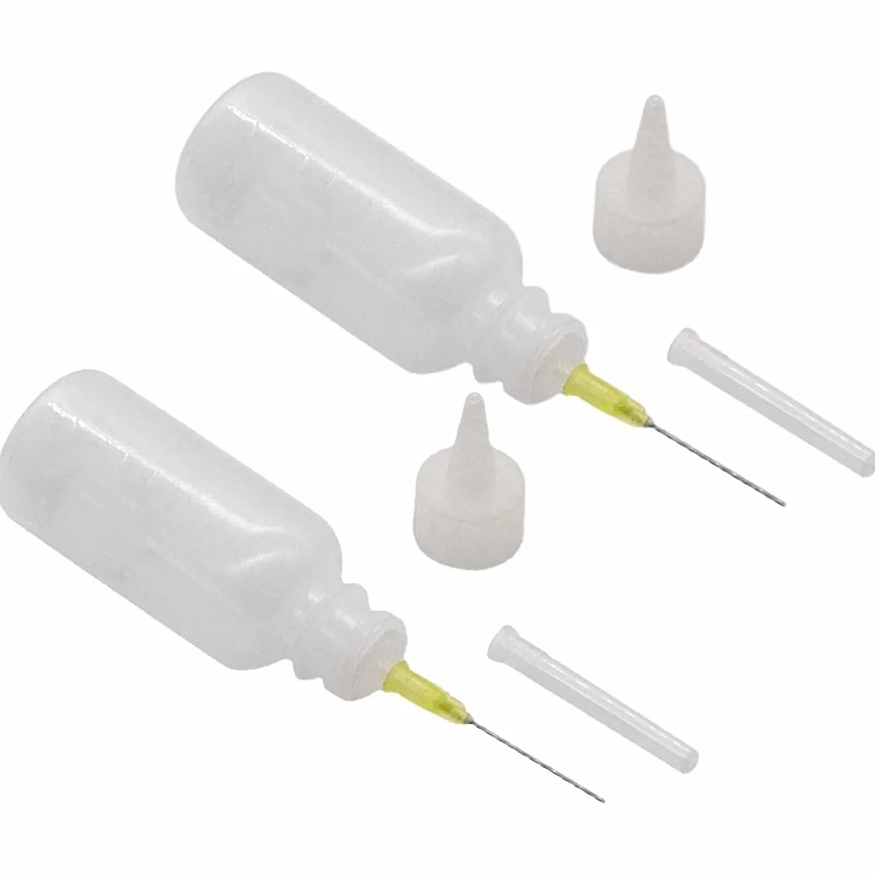 2 szt. 100 ml końcówka igła butelka lutowanie czyszczenie płynny strumień alkoholowy dozownik oleju z tworzywa sztucznego aplikator do butelek DIY narzędzia naprawcze
