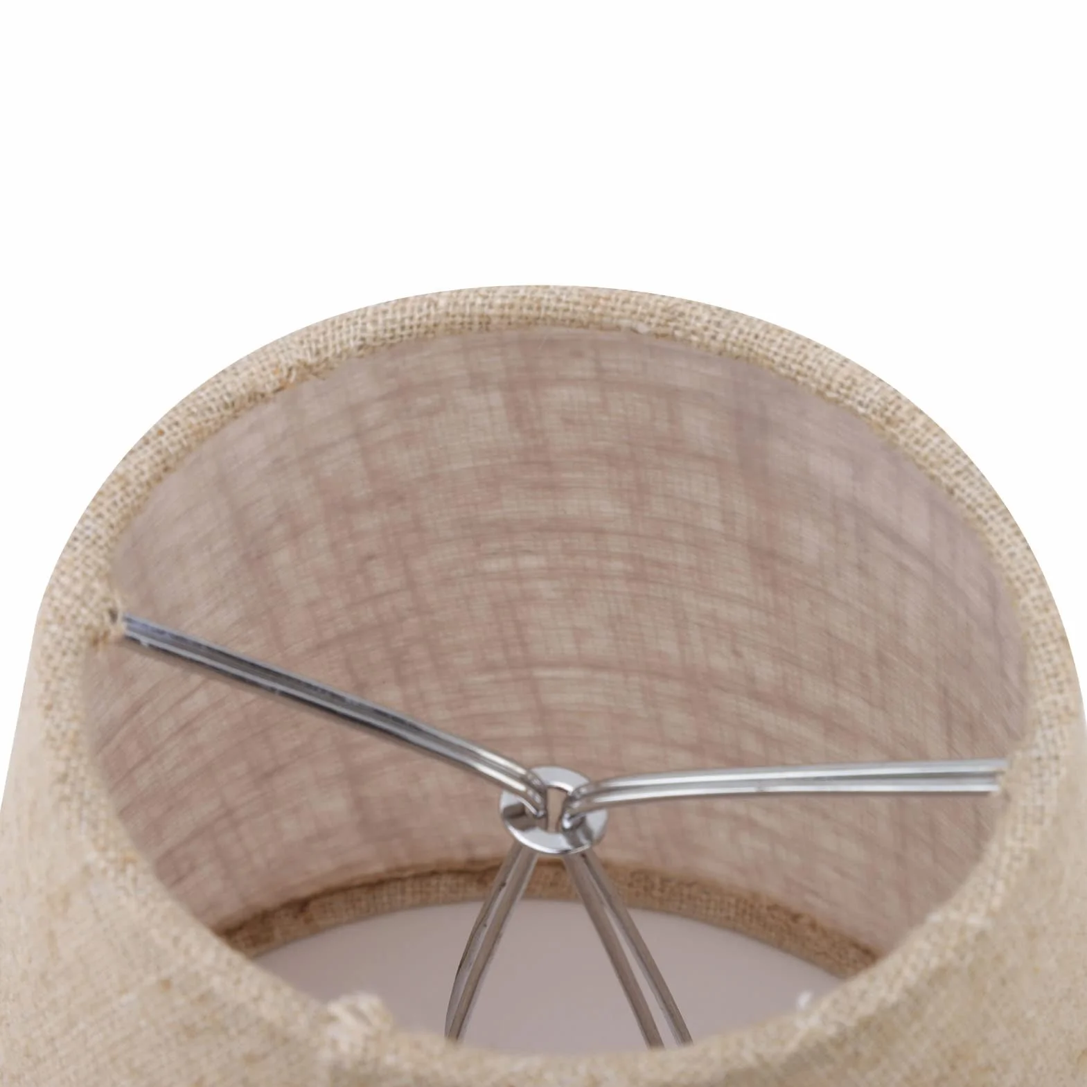 Abażur lniany z klipsem na bębnie E14 3,7" x 5,5" x 5,1" 6 sztuk