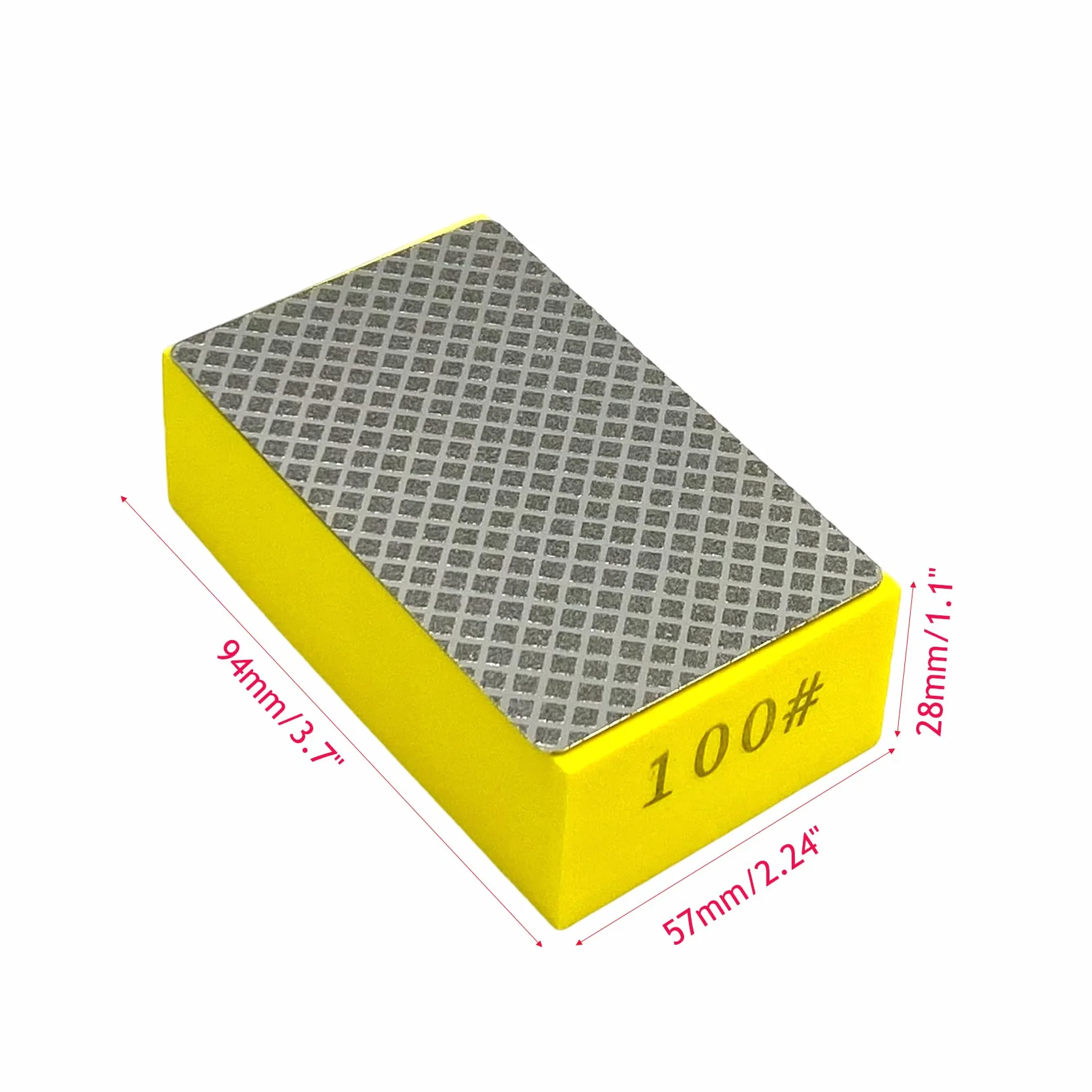 5 szt. diamentowych bloków szlifierskich, 60#/100#/200#/400#/600# Grit diamentowe podkładki polerskie do szlifowania płytek marmurowych, kamienia, ceramicznego, szkła