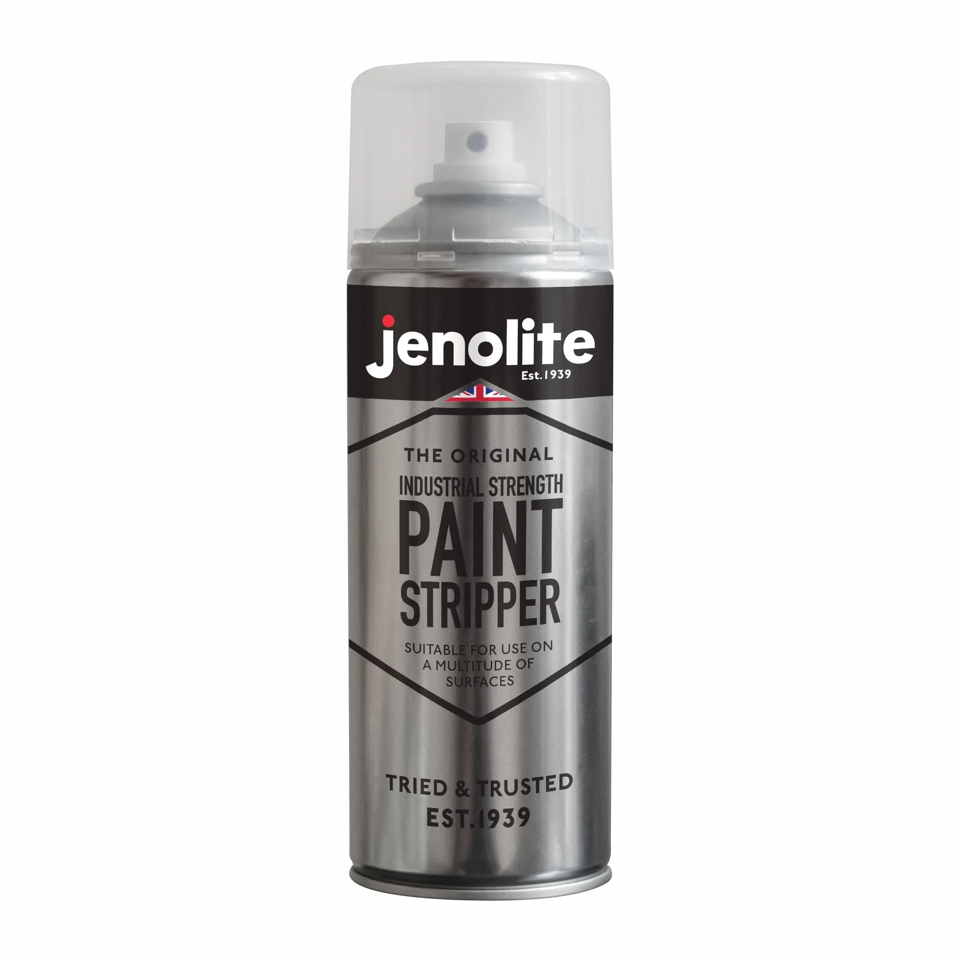 JENOLITE Spray do usuwania lakieru przemysłowego, żelowa formula, 400 ml, do metalu, drewna, cegły, betonu