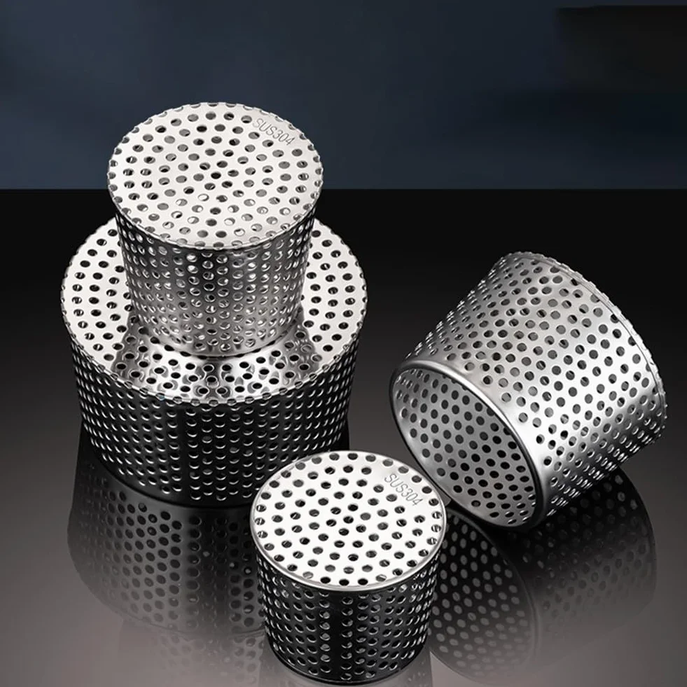 Filtr ochronny rynny ze stali nierdzewnej, metalowa rynna spustowa, osłona dachu z siatki, do rynn dachowych, rur spustowych (50-63 mm)