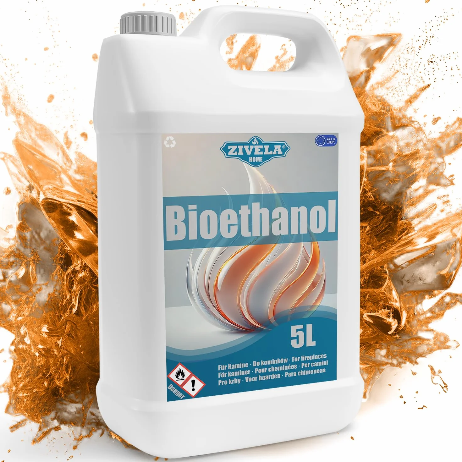 Bioetanol 96,6% 5 l bezzapachowy do kominka