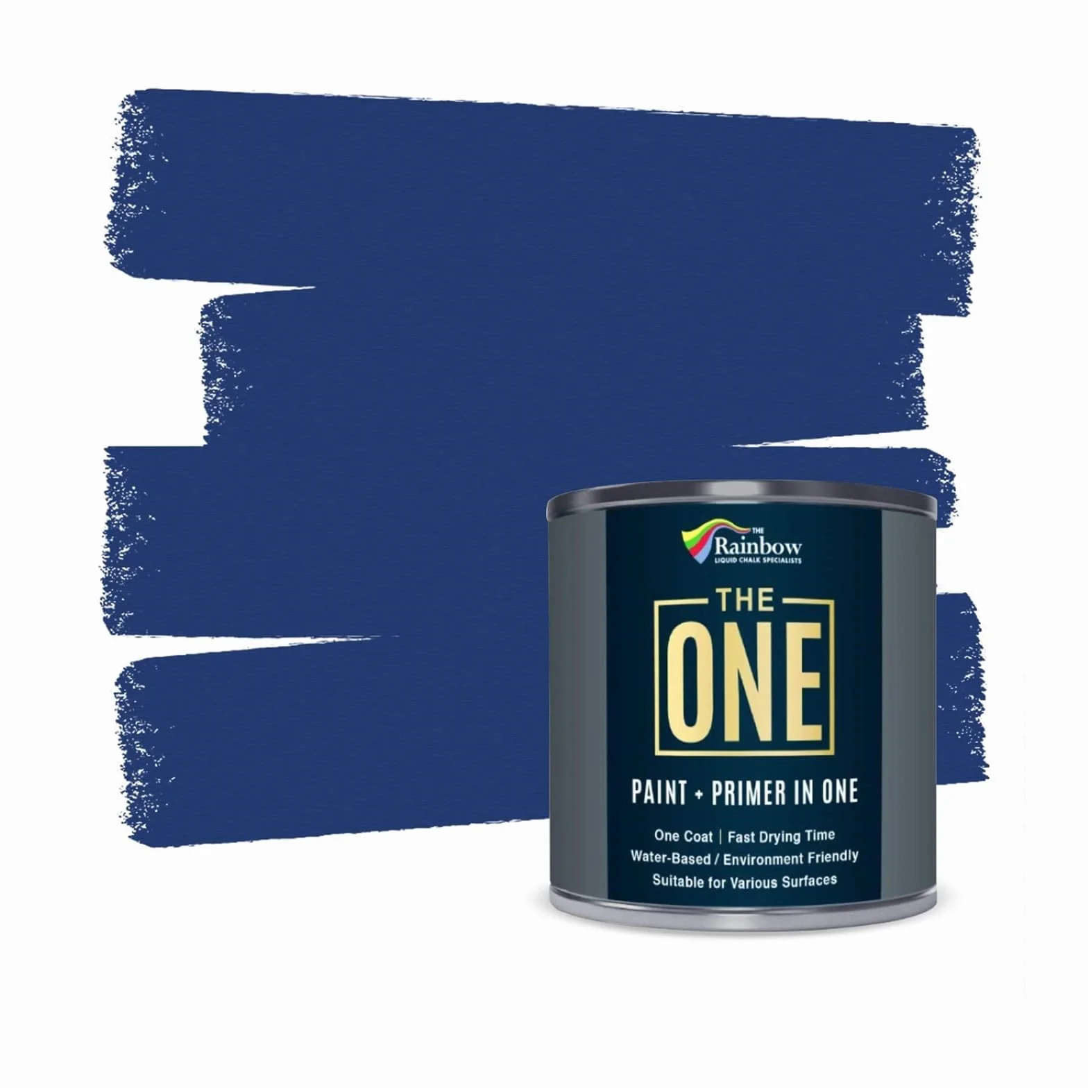 THE ONE All-In-One Paint & Primer niebieska satyna 250 ml formuła wielopowierzchniowa 1 powłoka