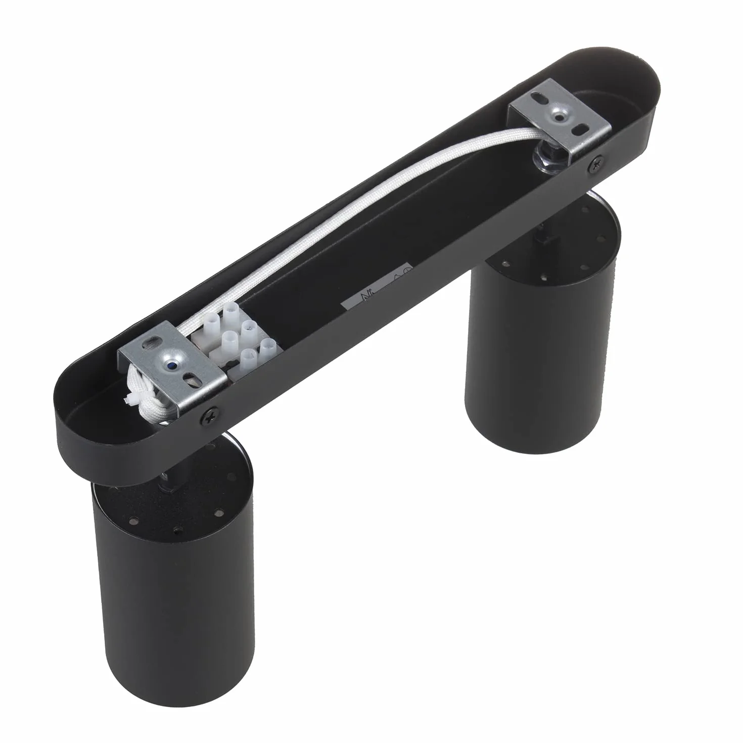 Maclean MCE452 B Lampa Ścienno-sufitowa Punktowa Ruchoma Aluminiowa 2xGU10 55x100mm Kolor Czarny Mat