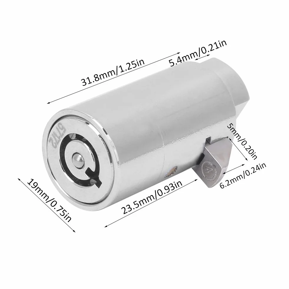 Stop Cynku Kolor Chromu Pojedynczy Klucz Otwierający Cylinder Zamka Automatu do Automatycznych Maszyn do Sprzedaży Sejf
