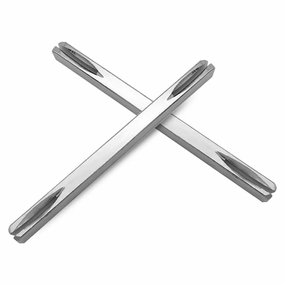 Trzpień czworokątny 8 mm x 120 mm stalowy do okien i klamek, srebrny