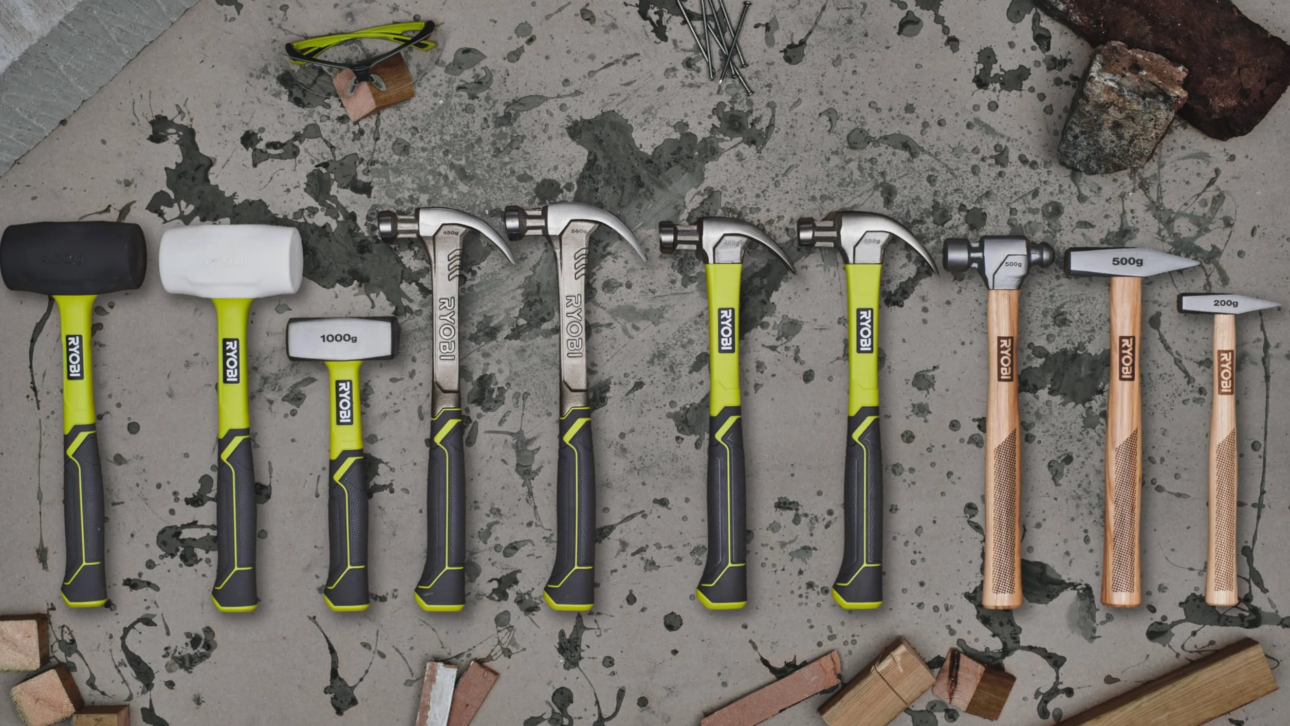 Ryobi RH16FSS Młotek Ramowy 473 ml Zielony Czarny