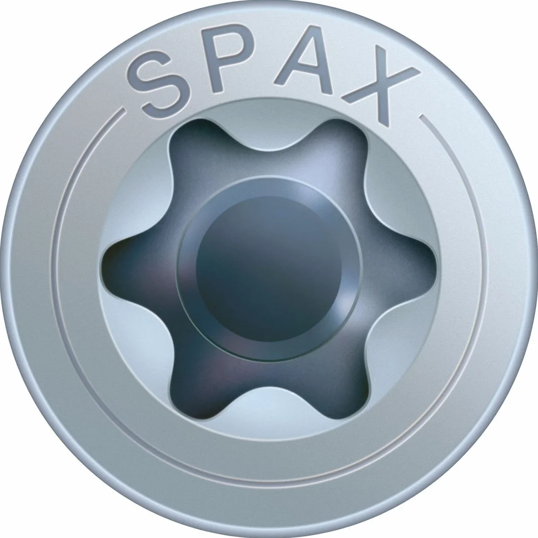 SPAX Śruba uniwersalna, 5,0 x 60 mm, 100 sztuk, T-STAR plus, łeb wpuszczany, pełny gwint, 4CUT, WIROX A3J, ocynkowane nieobrobione, 1191010500603