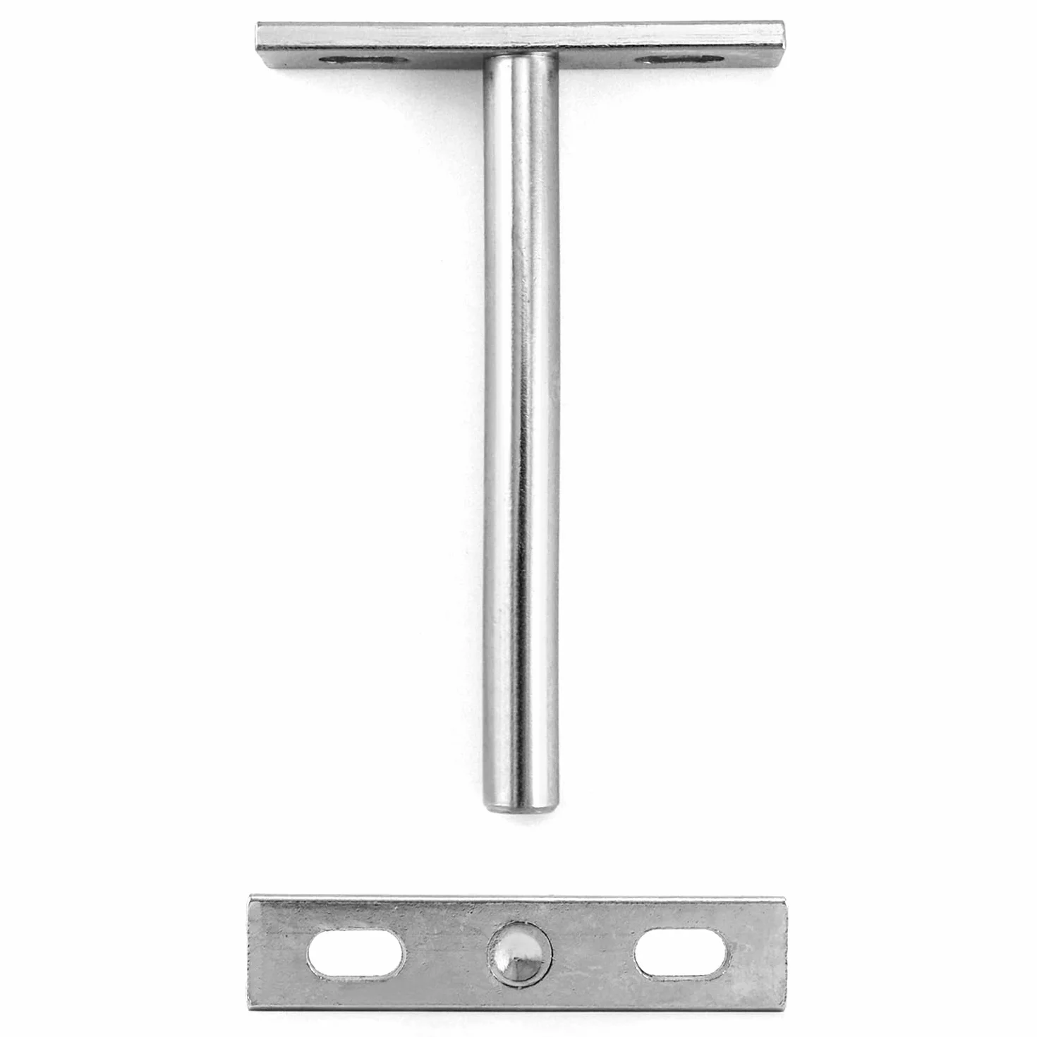 QWORK® 4 szt. Niewidoczne wsporniki półki 100mm Pływające wsporniki półki ze śrubami i kotwami do montażu ściennego Meble gabinetowe