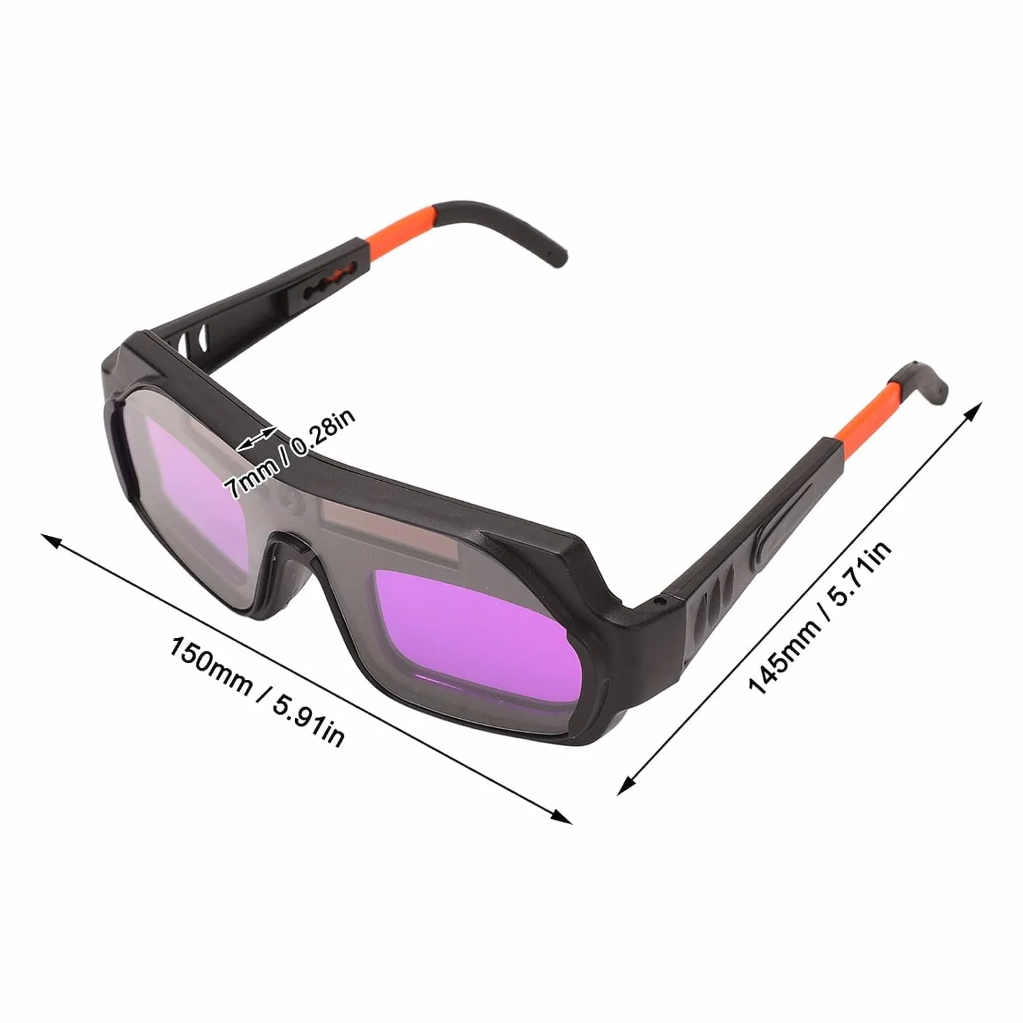 Samościemniające się gogle spawalnicze Solar Eye Protective Block Slag PC Okulary do spawacza Filtr lutowniczy Szkodliwe światło