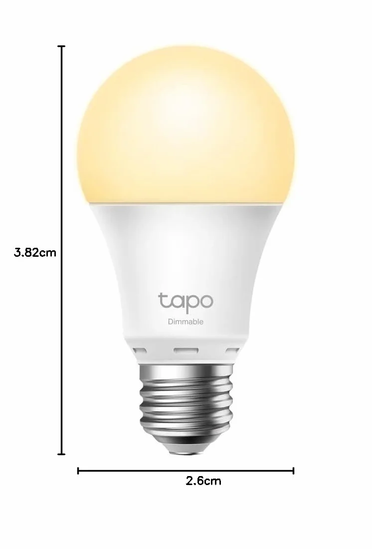 TP-Link Tapo L510E | Inteligentna żarówka Wi-Fi E27 | Białe światło | Ściemnialna | 806 lm | 8.7 W | Kompatybilna z Alexa i Google Home