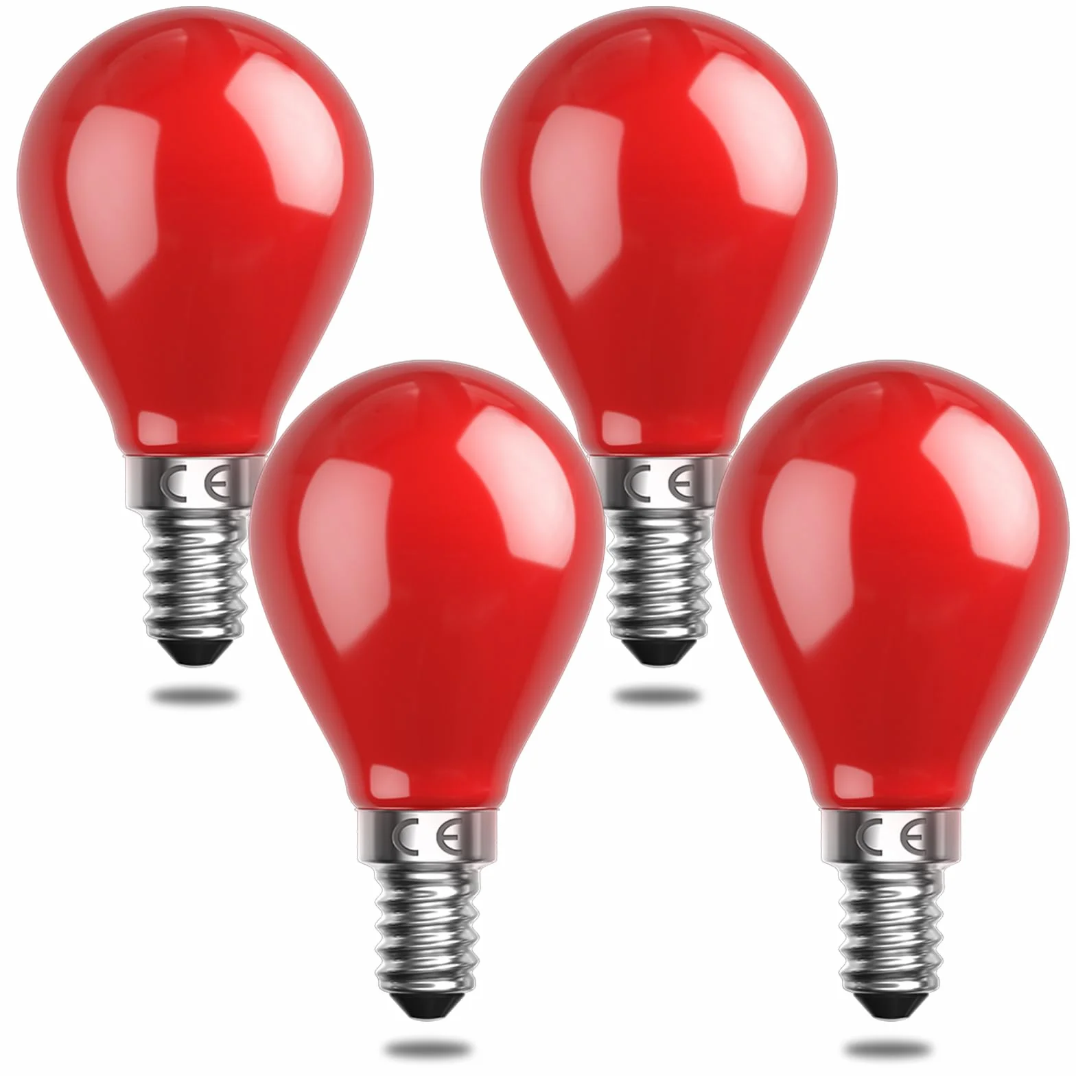 Bonlux Czerwona żarówka LED E14 4 W balonowa 220-240 V 30 W Halloween