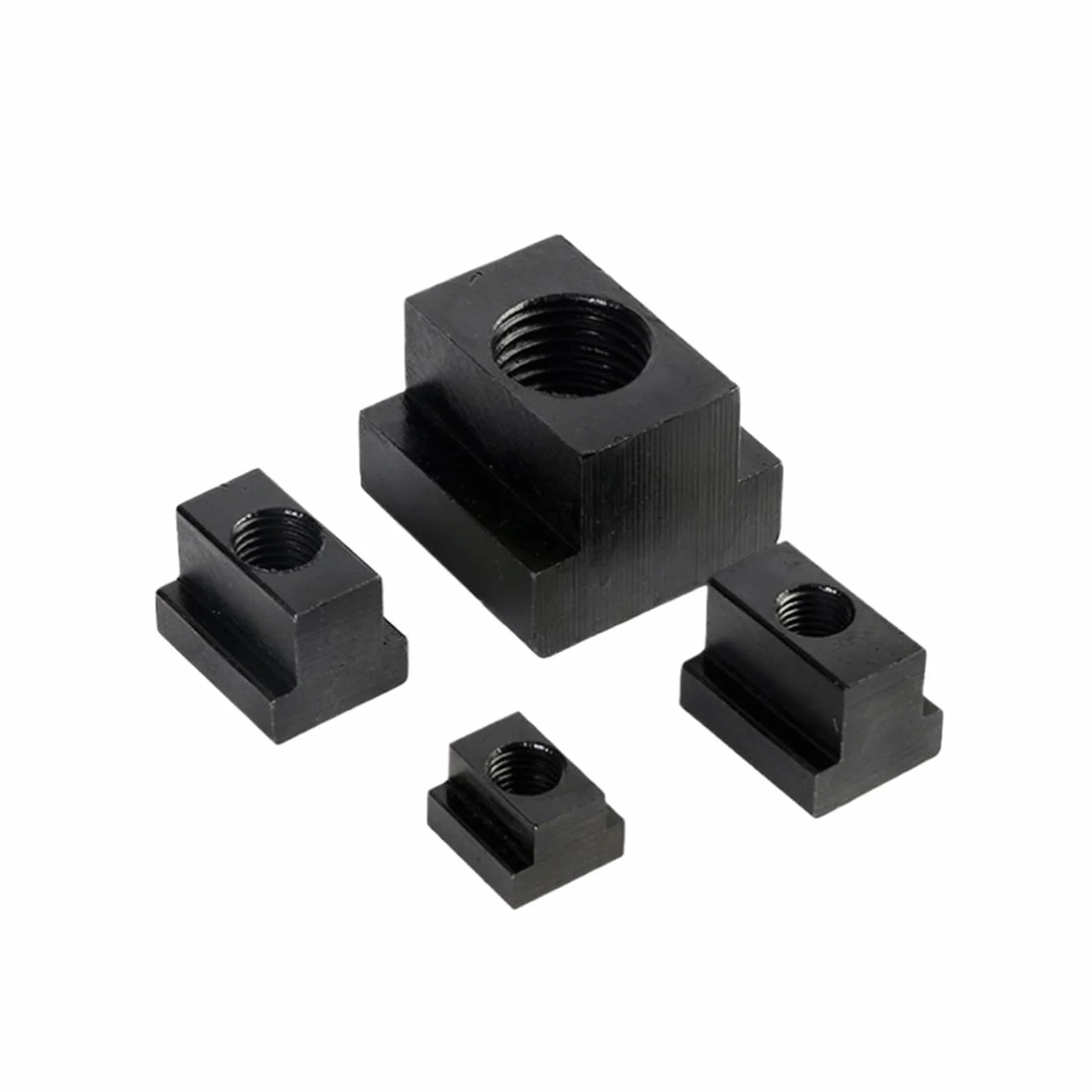 T Sliding Nuts,T Slot Nuts,Insert Nuts,Grade 10.9 Carbon Steel T-Slot Nut, Large,M10/M12/M16/M20/M22/M24/M27/M30/M36 T-Nut Black Oxide Finish Tapped Through Slot T-Nuts(M14 28 * 26 * 18mm(5))