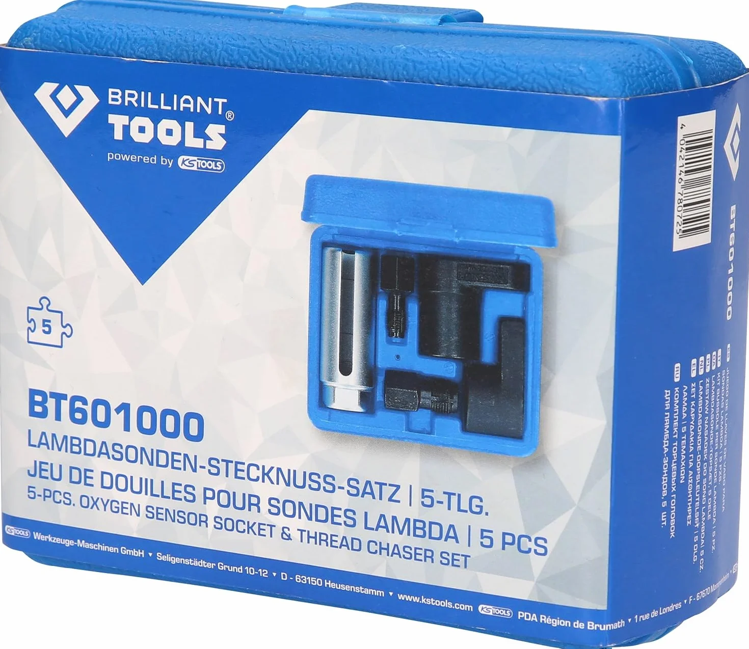 BRILLIANT TOOLS BT601000 Zestaw nasadek do sond lambda 5-szt