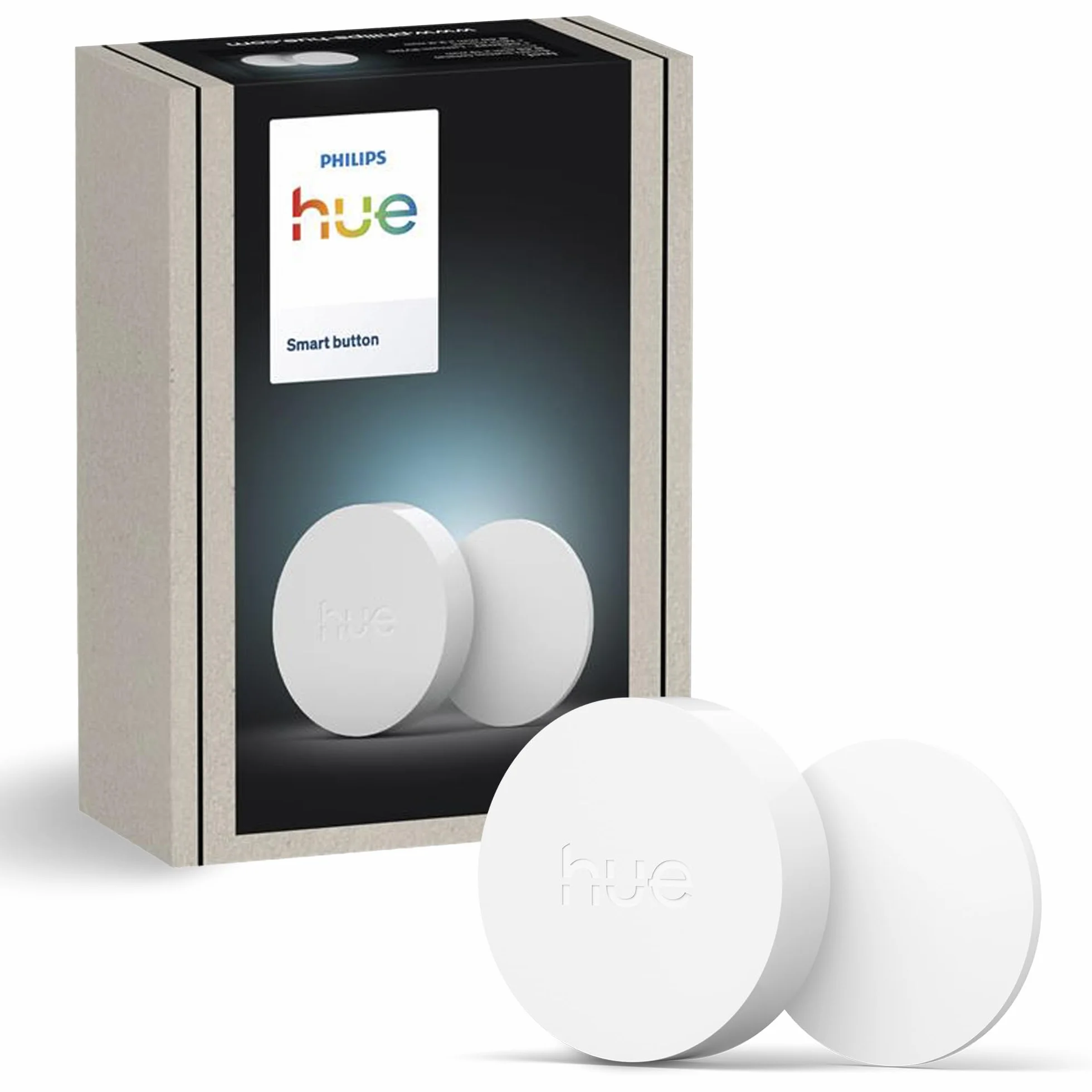 Philips Hue Inteligentny Przycisk Akcesorium inteligentnego oświetlenia. Bezprzewodowe sterowanie oświetleniem domowym, salon, sypialnia, nowa generacja