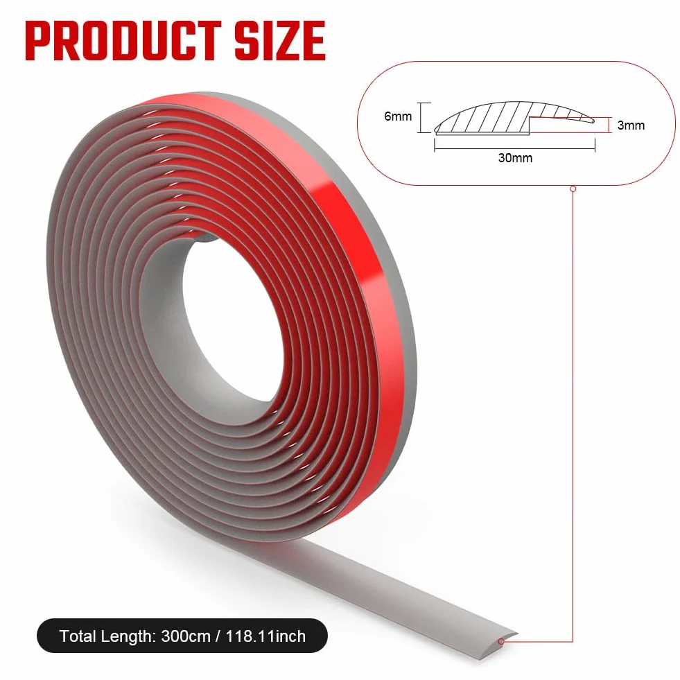 Flintronic 3M Listwa przejściowa progowa do podłóg laminowanych, PVC Listwa dzieląca podłogę Listwa przejściowa, Samoprzylepna listwa progowa, Listwa drzwiowa Listwy progowe do łączenia szczelin