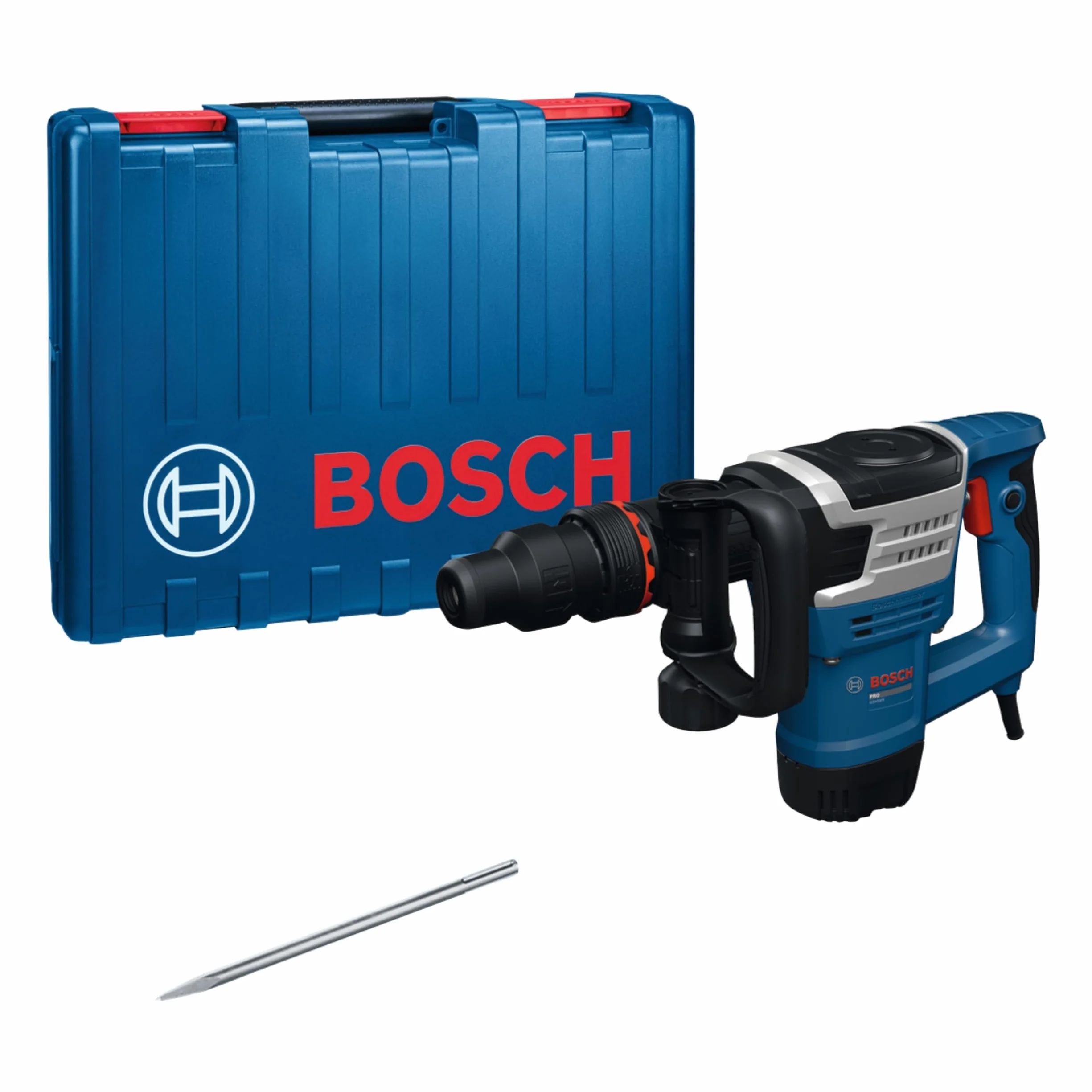 Bosch PRO Sieciowy młot udarowy GSH5MX (szpicak SDS MAX 280 mm, rękojeść dodatkowa, walizka)