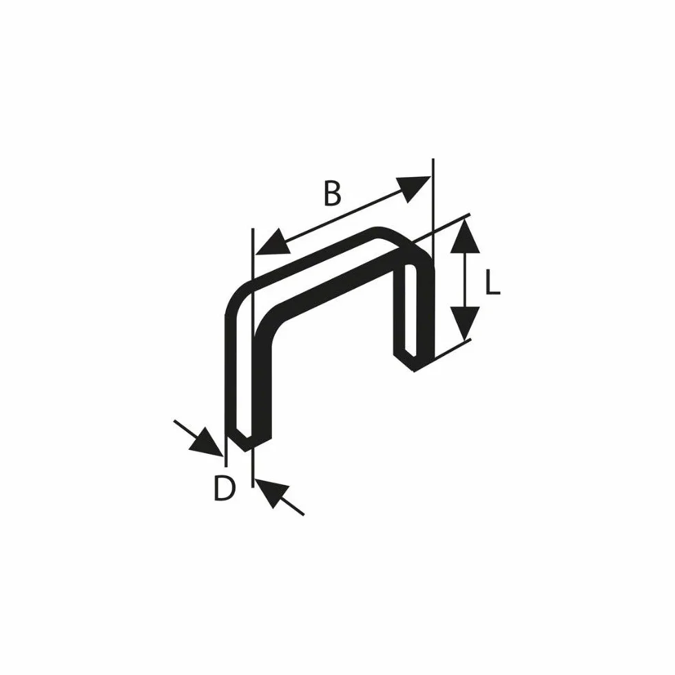 Bosch Accessories Professional zszywacz z cienkiego drutu typ 53 nierdzewny 11,4 x 0,74 x 14 mm
