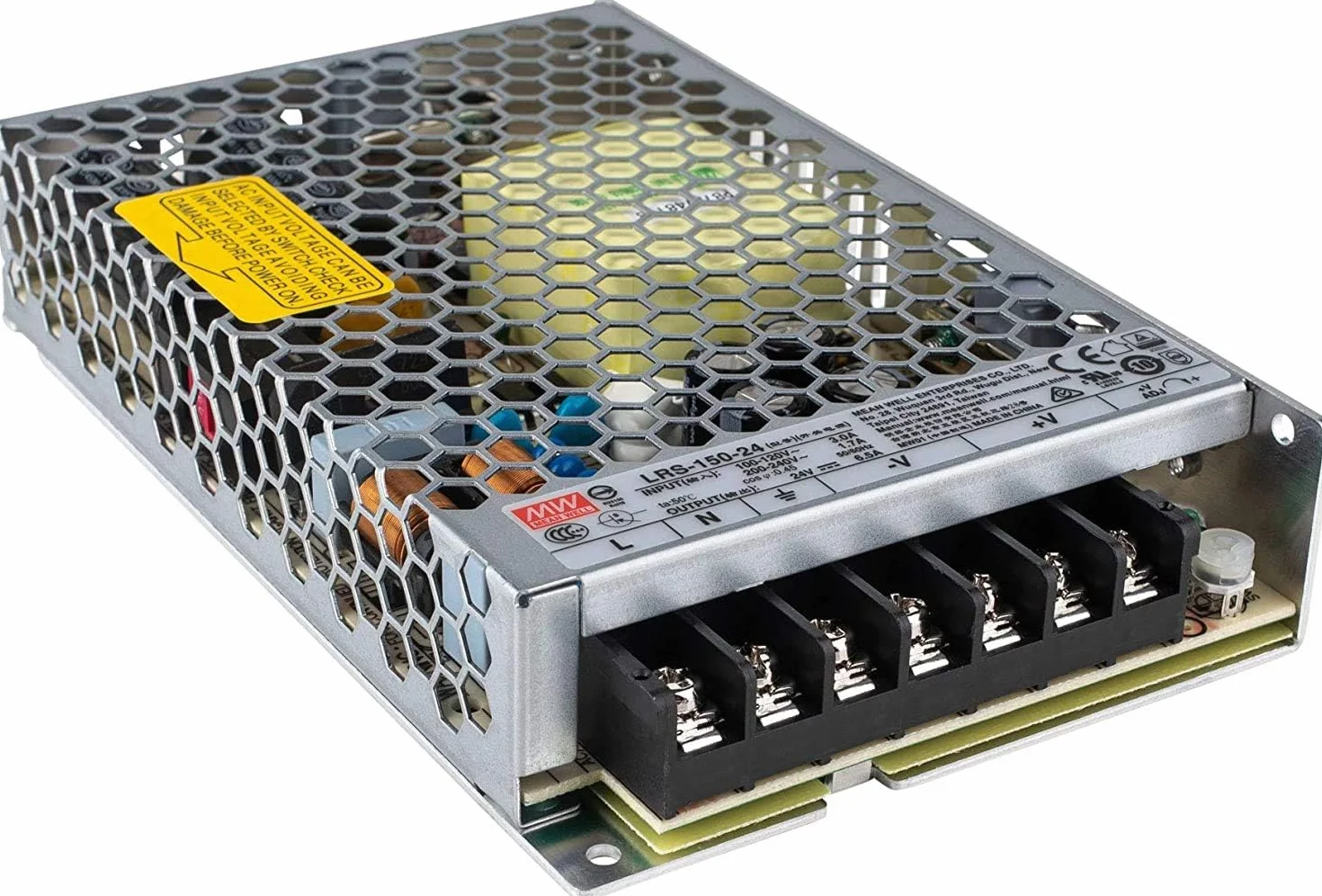 KingLed MeanWell zasilacz LRS-150-24 156 W DC 24 V IP20 transformator do diod LED