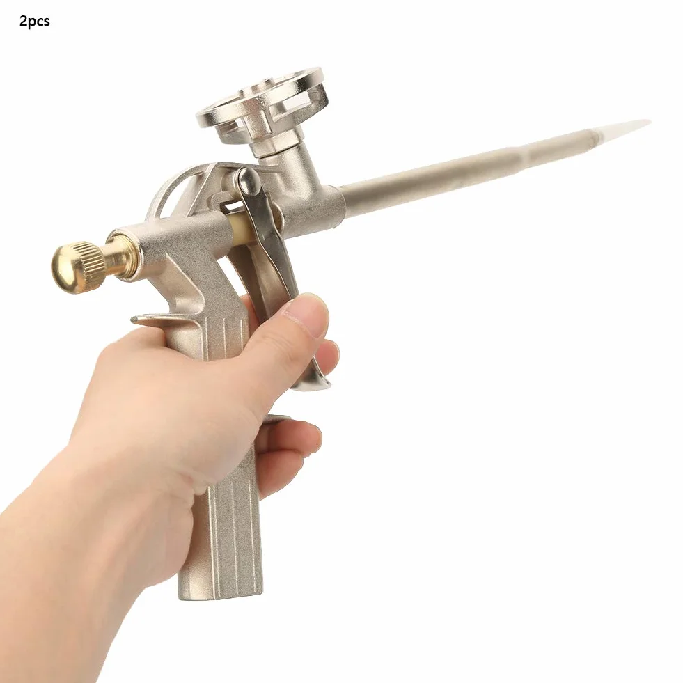 2Pc Spray ze Stopu Aluminium, Pistolet do Piany w Sprayu Chemtron Pianka Rozszerzająca Pistolet Napełnianie Uszczelnienie Dozownik Pistolet Aplikator Izolacji
