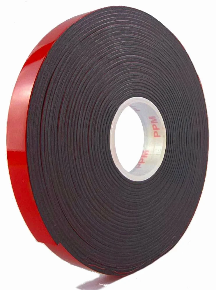 PPM 3M PT1100 Taśma Montażowa Dwustronna 6mm x 5m 1,1mm Czarna
