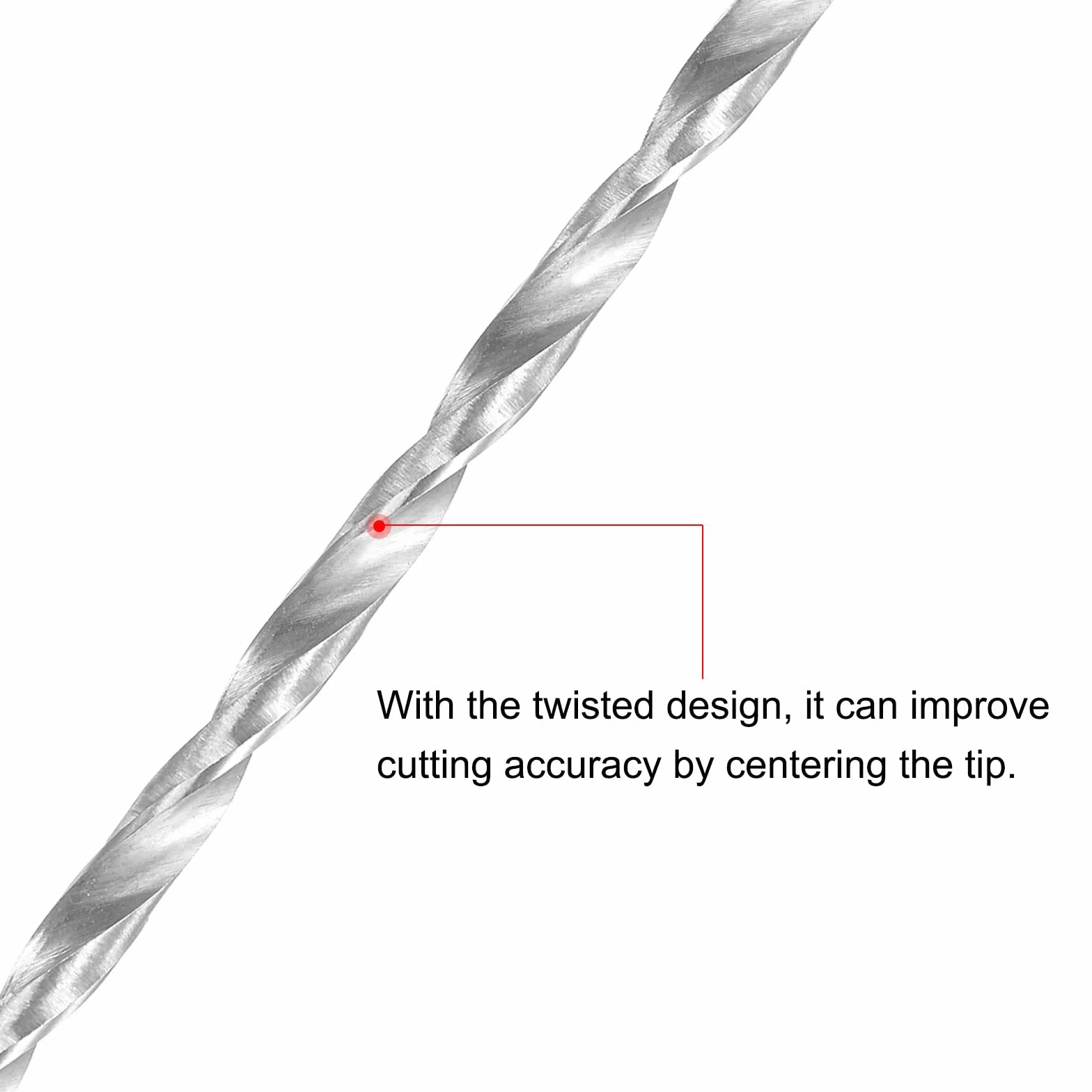 sourcing map 2 szt. HSS (stal szybkotnąca) bardzo długie wiertło Twist 3 mm średnica wiercenia 300 mm długość