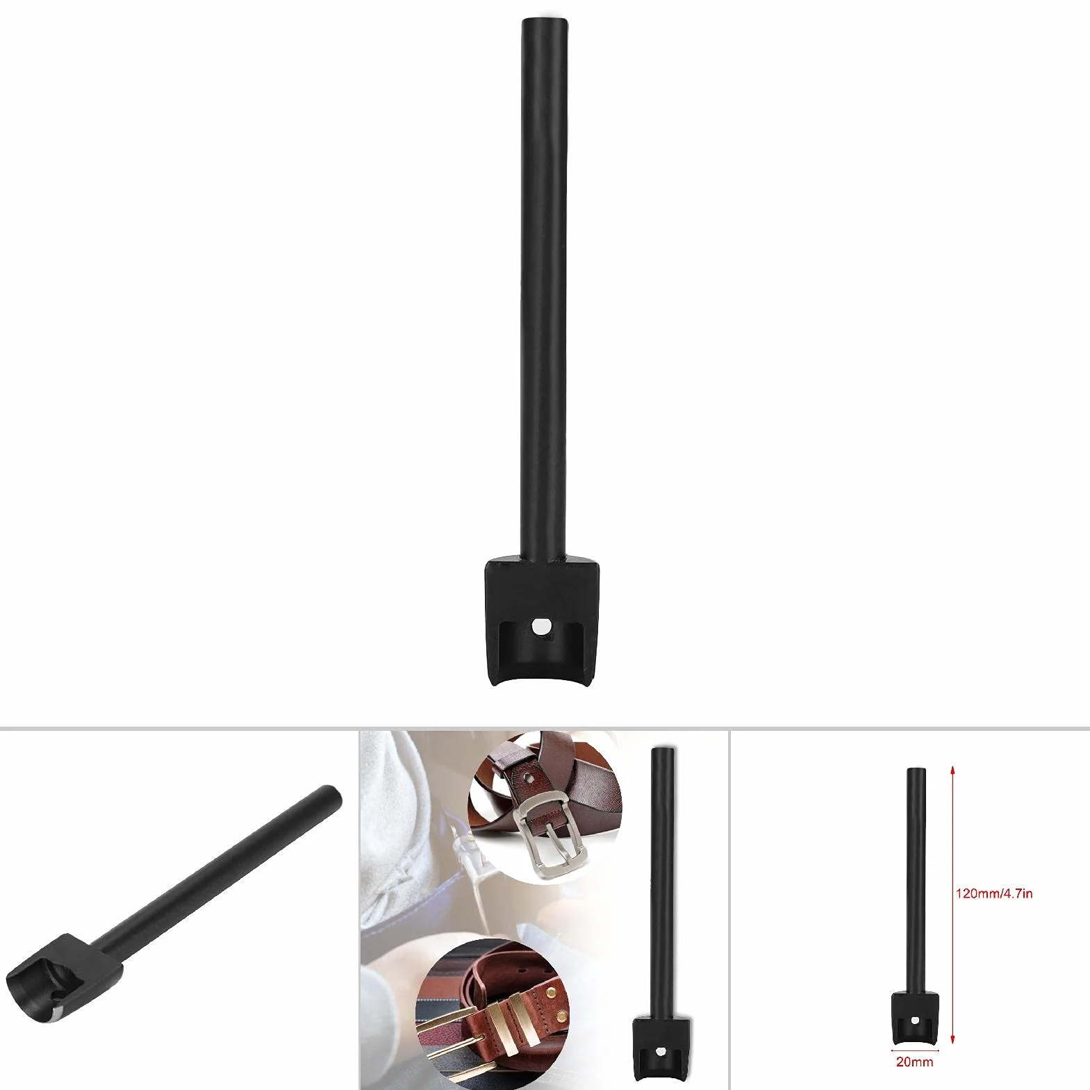 Półokrągły Dziurkacz Skórzany 20mm Narzędzie DIY do Narożników