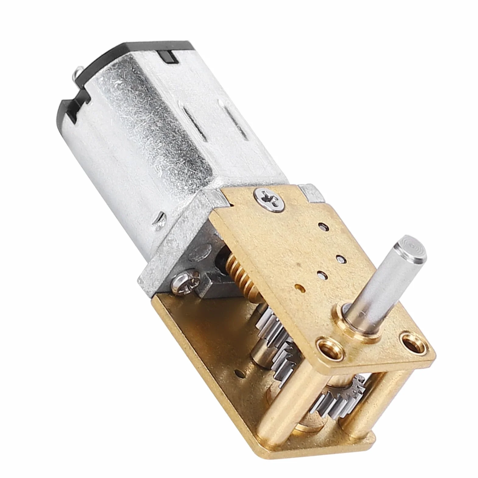 Mini Metalowy Silnik z Przekładnią zębatą Silnik Redukcyjny Prędkości CW CCW Motoreduktor Mikro Reduktor Przekładni ślimakowej Szczotka Silniki Prądu Stałego DC12V (DC12V381RPM)