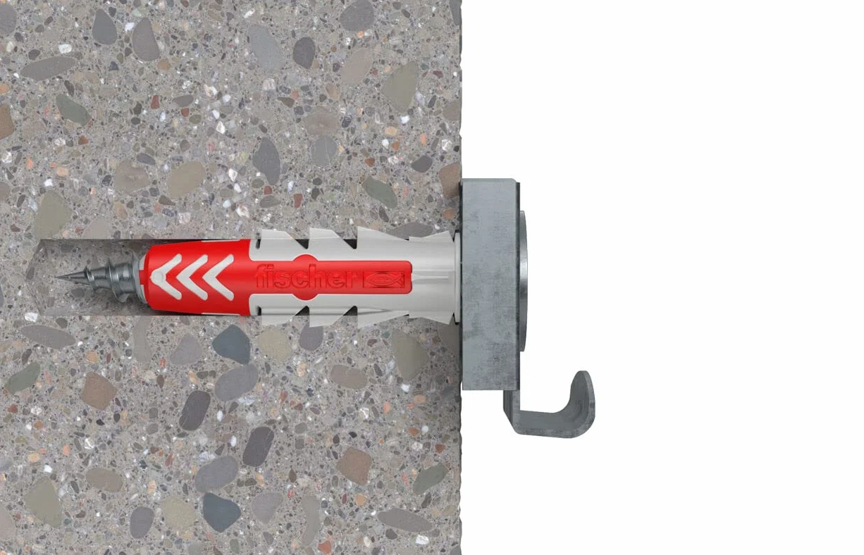 Fischer 45490 zestaw śrub i kotwic 2 sztuki (śruby i kotwy, beton, srebrny, CE, 2 sztuki (e))