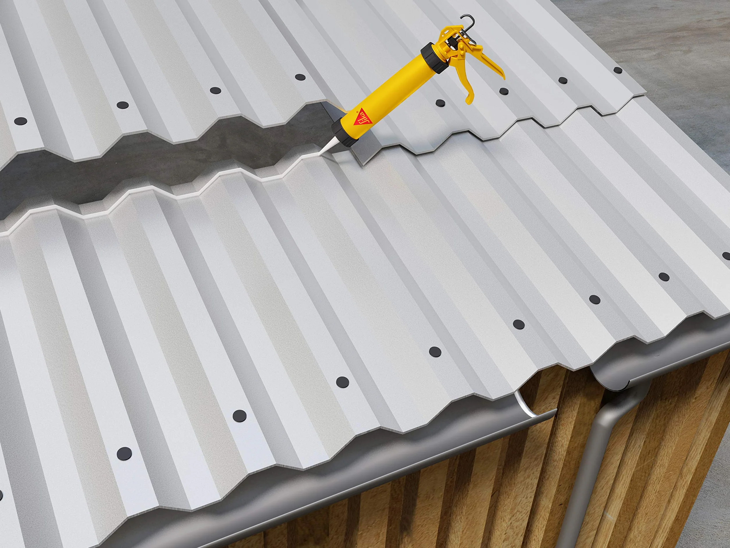 Sika Flex Klej Budowlany Jasnoszary 290 ml