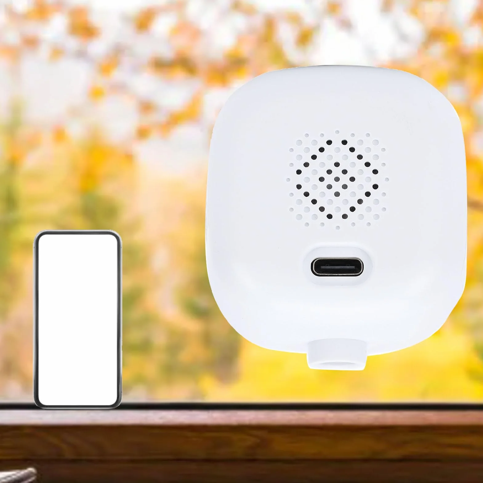 Bewinner Kamera Bezpieczeństwa 2K do Okien z rozdzielczością 4 MP, Wi-Fi 5 GHz 2,4 GHz, Mocowanie Bez Wiercenia, Szeroki Kąt Widzenia 140°, Detekcja Ruchu AI do Monitorowania Domu