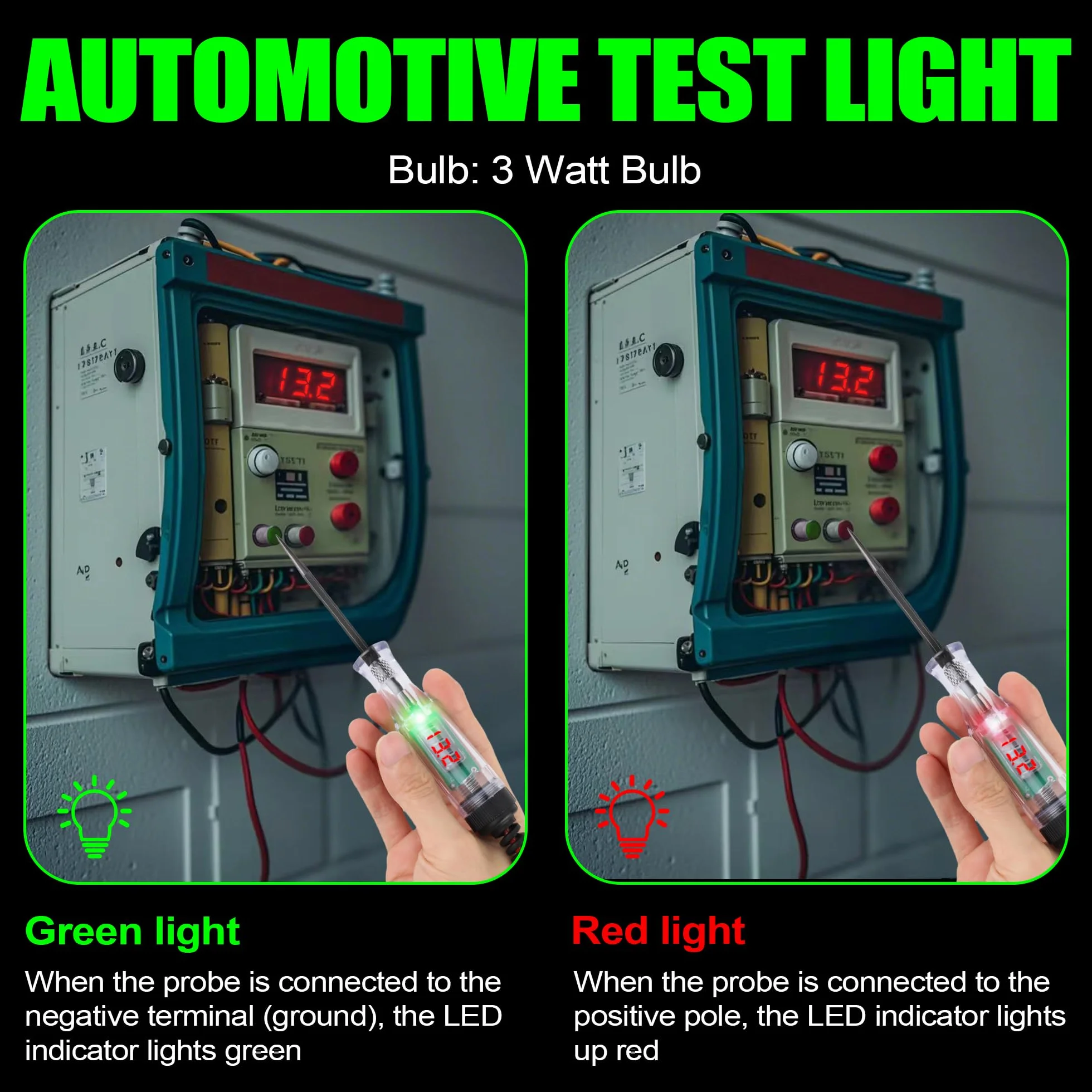 Tester obwodu samochodowego DC 3-36 V elektryczny tester izolacji