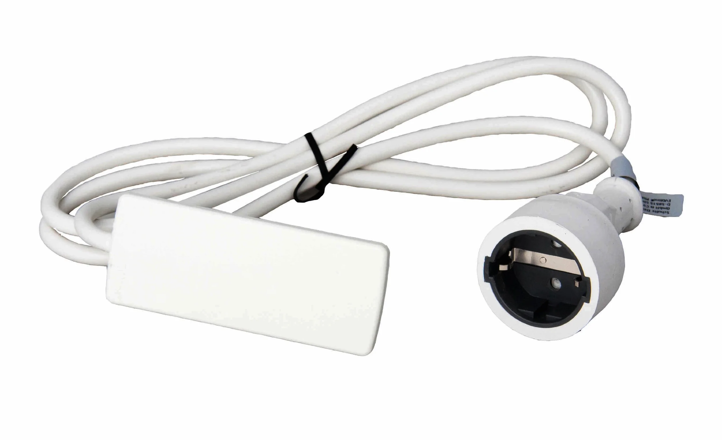 Schulte 151000155300 Evoline Plug Schukostecker biały, biały, 1.5M