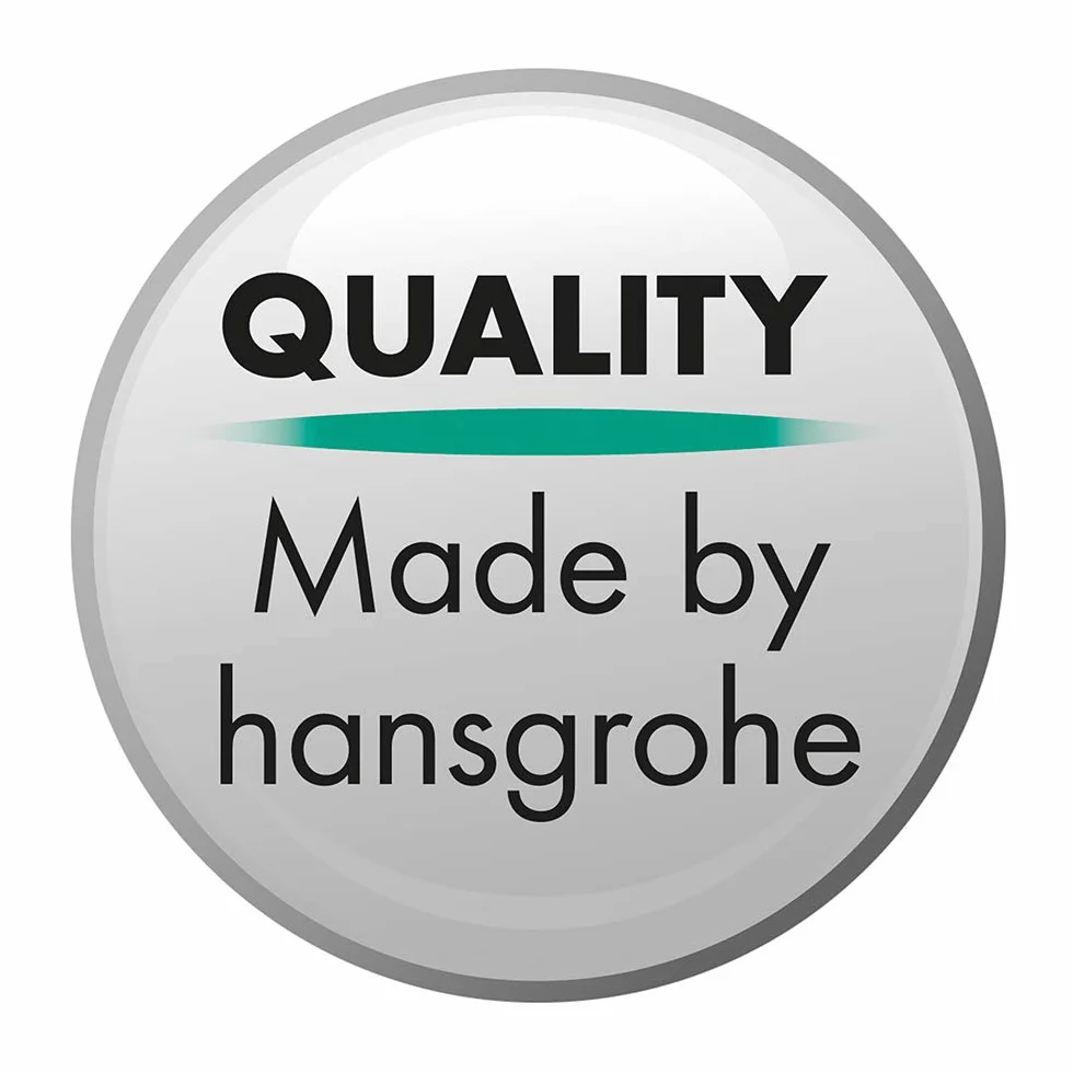 hansgrohe Raindance Select S - komplet prysznicowy z termostatem, zestaw prysznicowy z główką prysznicowa 3-strumieniowa (PowderRain), wąż, szyna i deszczownica , czarny chrom szczotkowany, 27633340