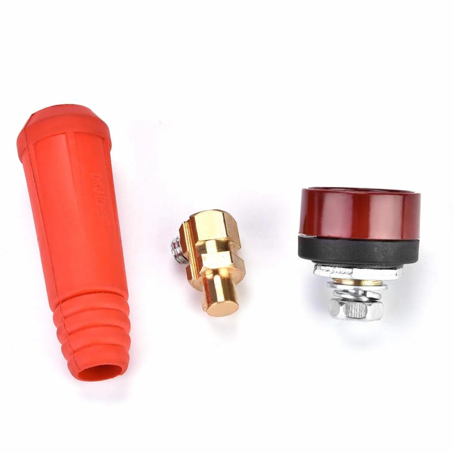 1 kawałek. Złącze kabla spawalniczego, adapter szybkiej adaptacji wtyku kabla DKJ Kabel spawalniczy szybkozłączki DKJ10-25, DKJ35-50, DKJ50-70, DKJ70-95 (opcjonalnie) (DKJ35-50-czerwony)