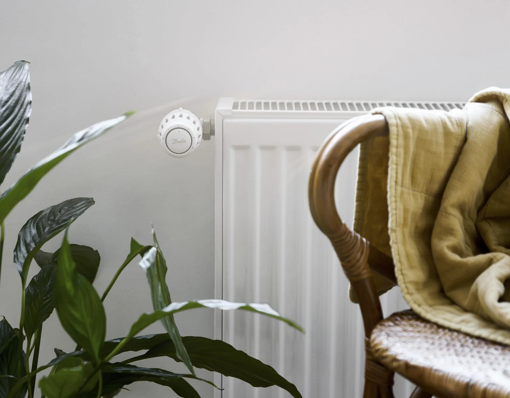 Danfoss React M30x1,5, termostatyczny zawór chłodnicy z mieszkiem termostatycznym wypełnionym płynem i wbudowanym czujnikiem