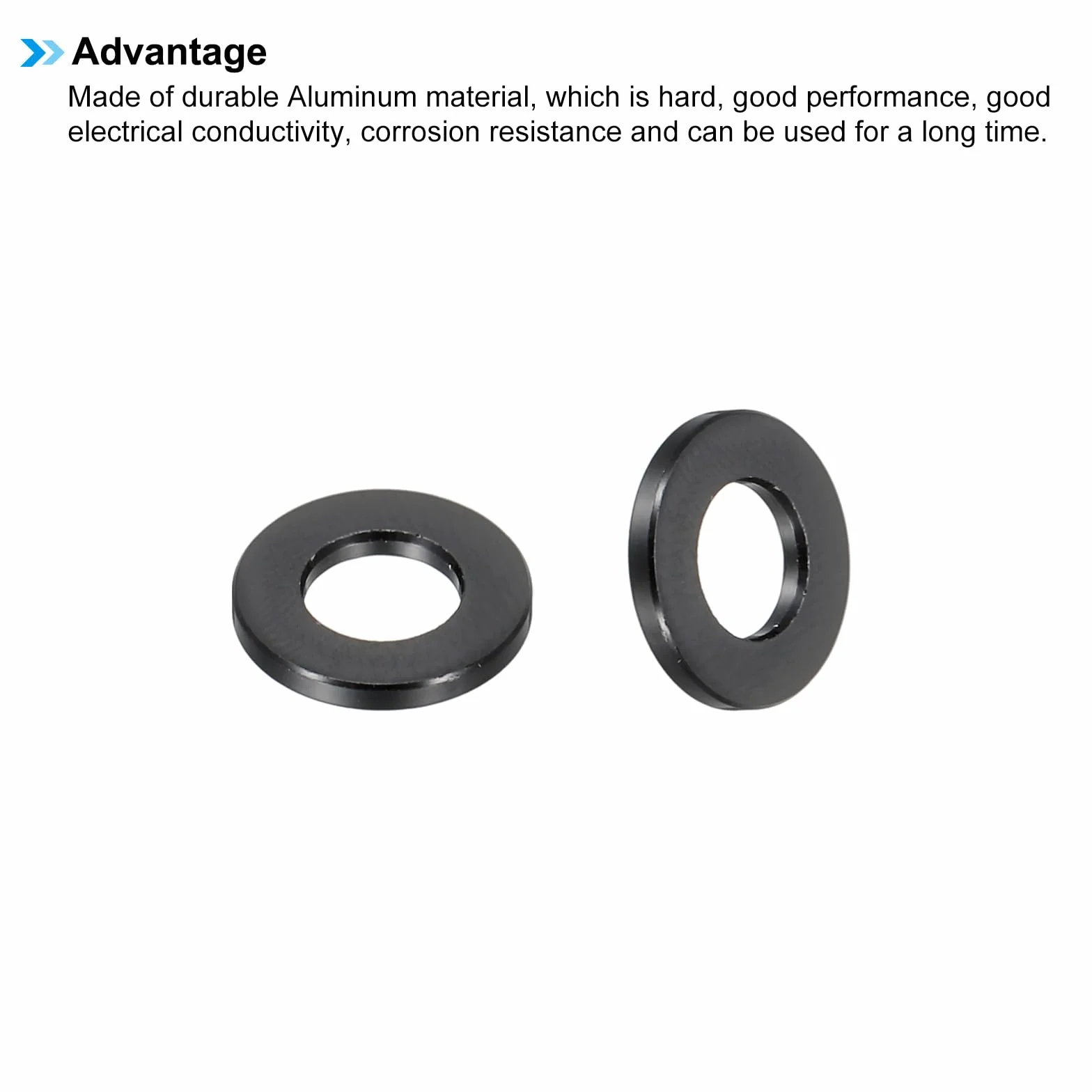 PATIKIL Aluminiowe podkładki dystansowe M6, 6 szt. metalowych przekładek aluminiowych, średnica 6,2 mm x 12 mm średnica zewnętrzna x 1,5 mm dł. aluminiowa śruba dystansowa okrągła do śrub 1/10.2 cm