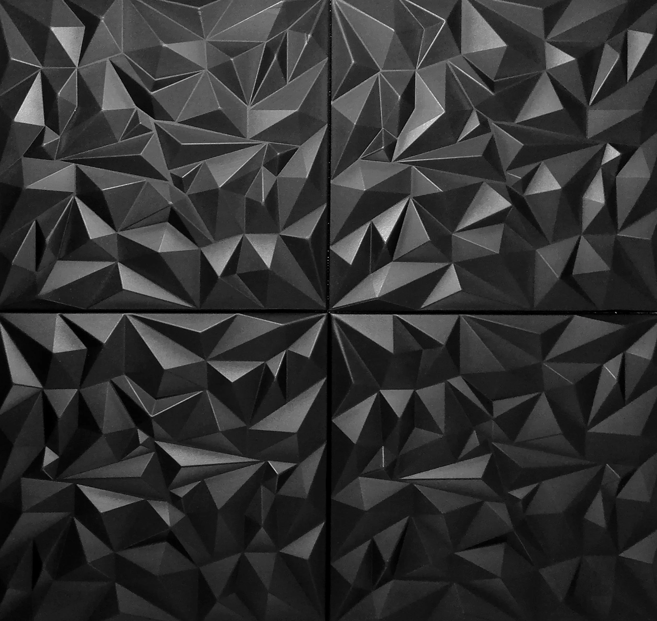 KASETON SUFITOWY PANEL ŚCIENNY 3D XPS AMETYST CZARNY 1m2