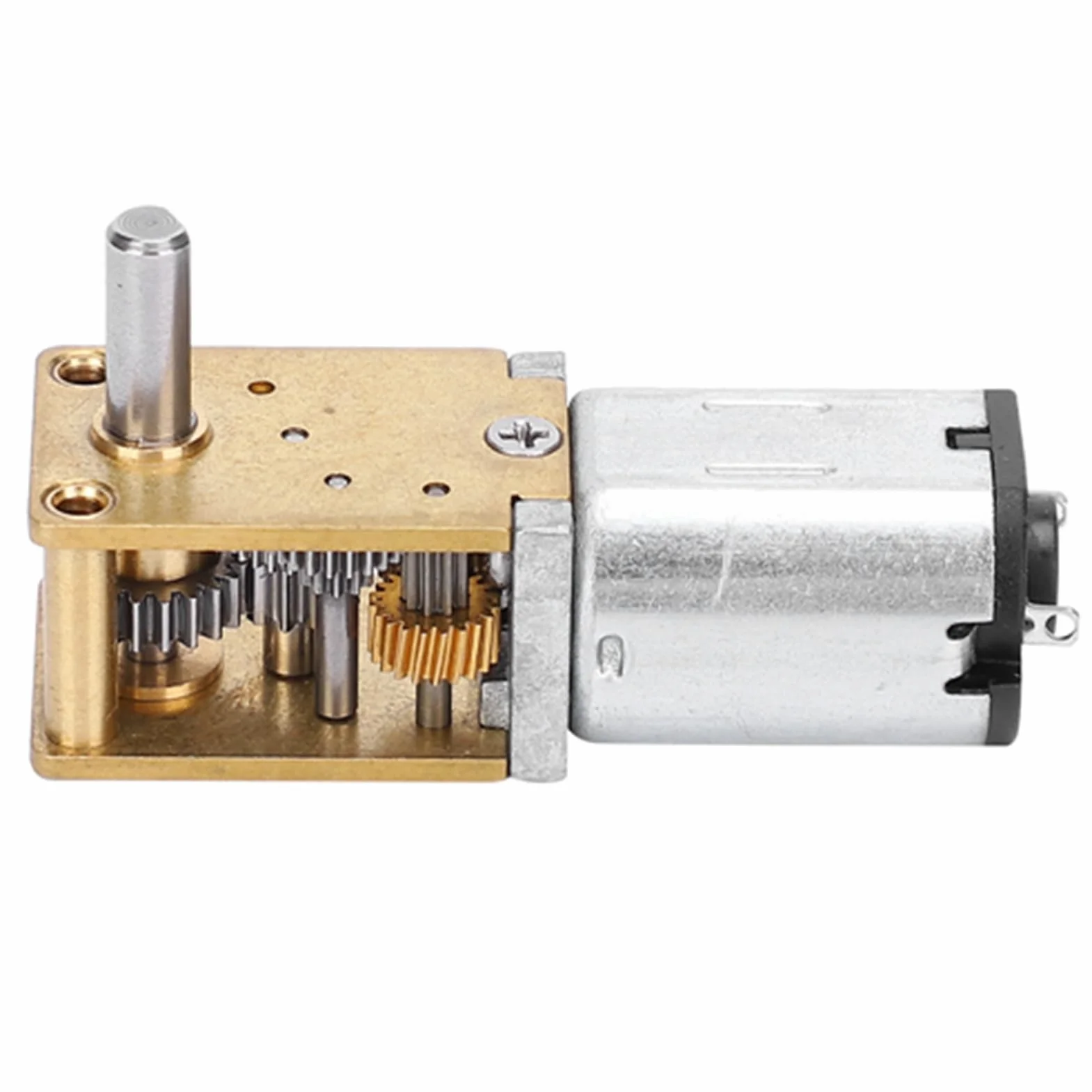 Mini Metalowy Silnik z Przekładnią zębatą Silnik Redukcyjny Prędkości CW CCW Motoreduktor Mikro Reduktor Przekładni ślimakowej Szczotka Silniki Prądu Stałego DC12V (DC12V381RPM)
