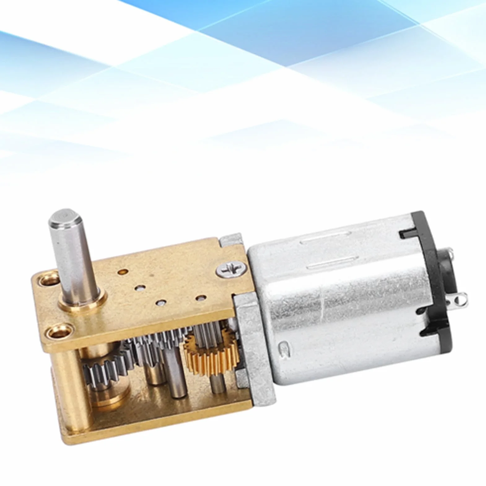 Mini Metalowy Silnik z Przekładnią zębatą Silnik Redukcyjny Prędkości CW CCW Motoreduktor Mikro Reduktor Przekładni ślimakowej Szczotka Silniki Prądu Stałego DC12V (DC12V381RPM)