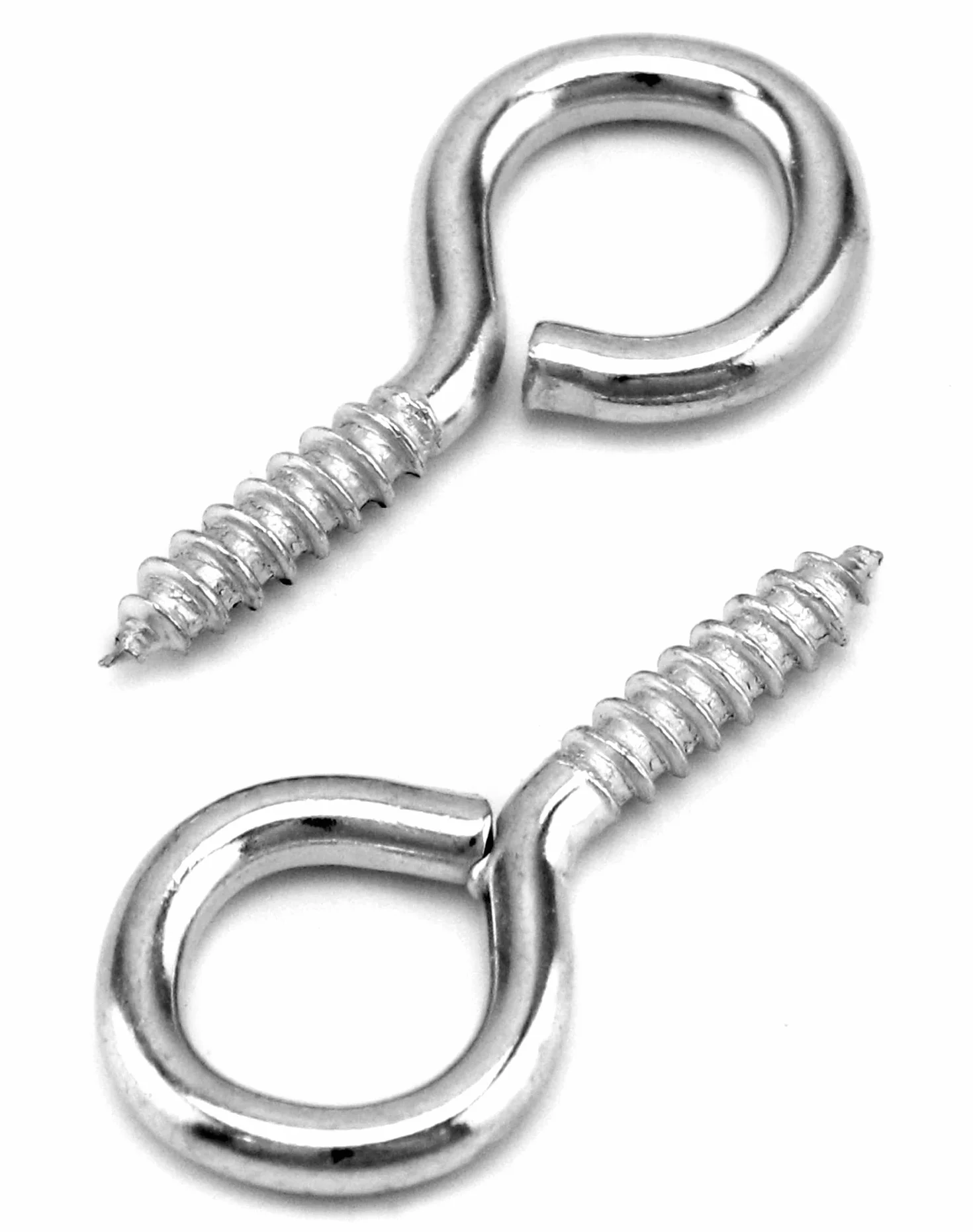 QWORK® 60 szt. Śruby oczkowe, śruby oczkowe, 40 * 19mm, do rzemiosła z drewna kurtyna wisząca lina