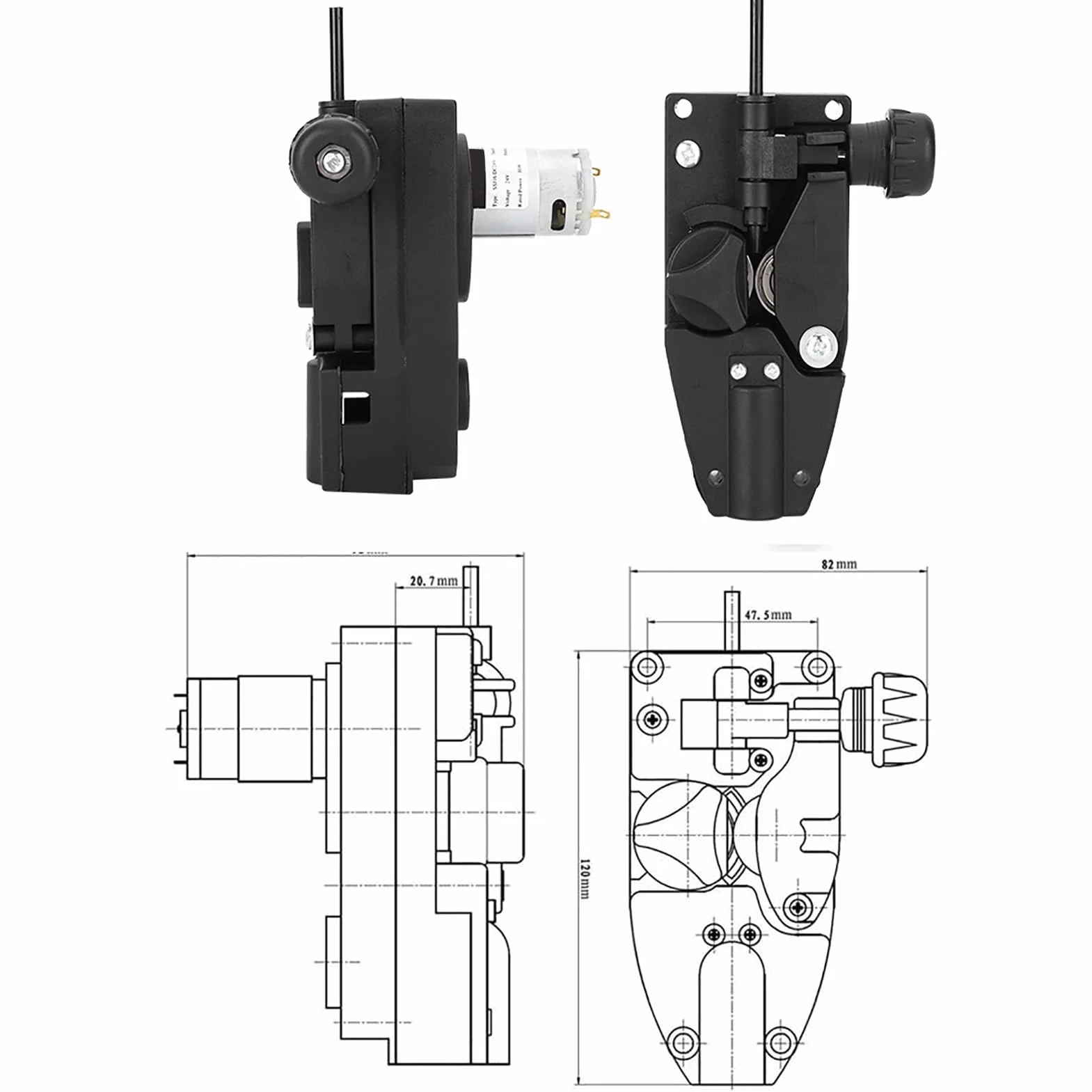 DC 24 V 15 W mig spawarka rolka silnik podajnika drutu 0,6 - 1,0 mm maszyna do podajnika drutu lutowniczego spawacz drut flux automatyczny podajnik