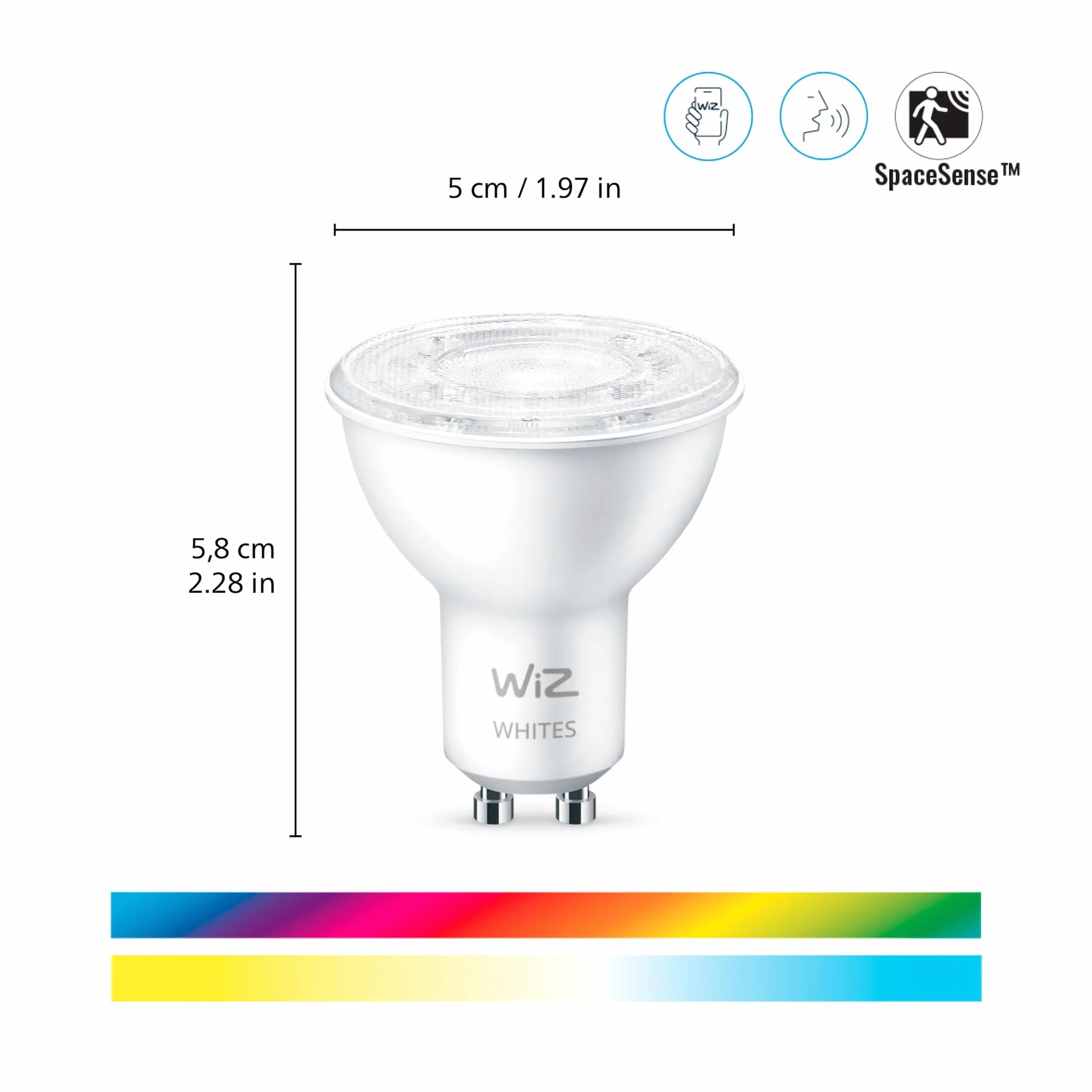Wi-Fi BLE 50W GU10 922-65 RGB 1PF/6